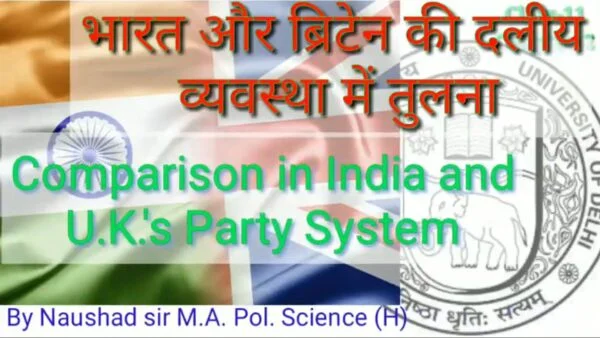 Read more about the article Comparison in India and UK party System