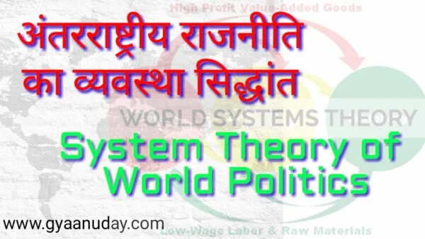 Read more about the article अंतराष्ट्रीय राजनीति का व्यवस्था सिद्धांत
