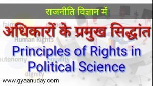 Read more about the article राजनीति विज्ञान में अधिकारों के प्रमुख सिद्धान्त