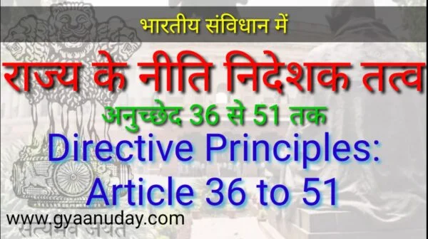 Read more about the article राज्य के नीति निदेशक तत्व