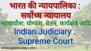 Read more about the article भारत की न्यायपालिका : सर्वोच्च न्यायालय